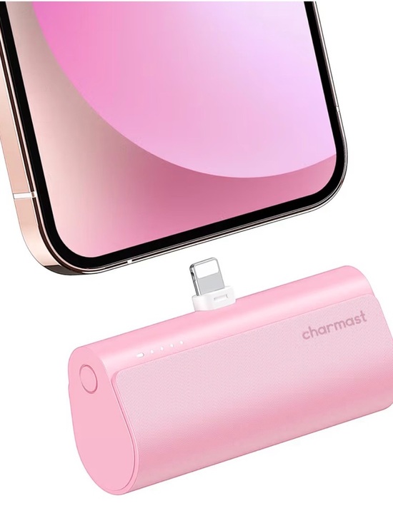 charmast Other - Charmast Pink Portable Lightning Power Bank Charger
